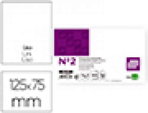 Fichas em cartolina, emb. com 100, 75x125 mm, lisa , Liderpapel , 3530 , 8423473035300